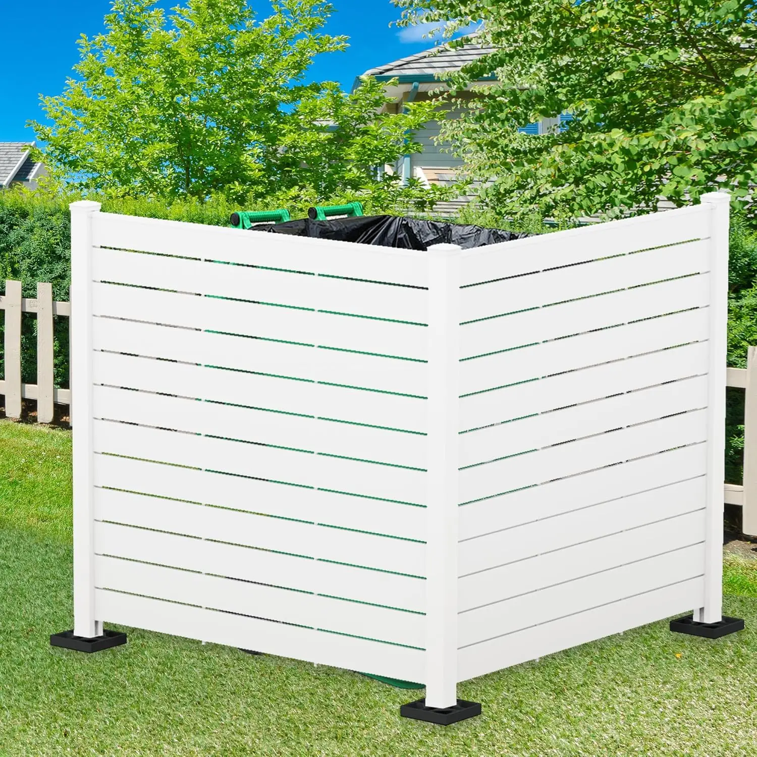 

Экран для наружной конфиденциальности 50 дюймов х 47 дюймов (2 белых панели)