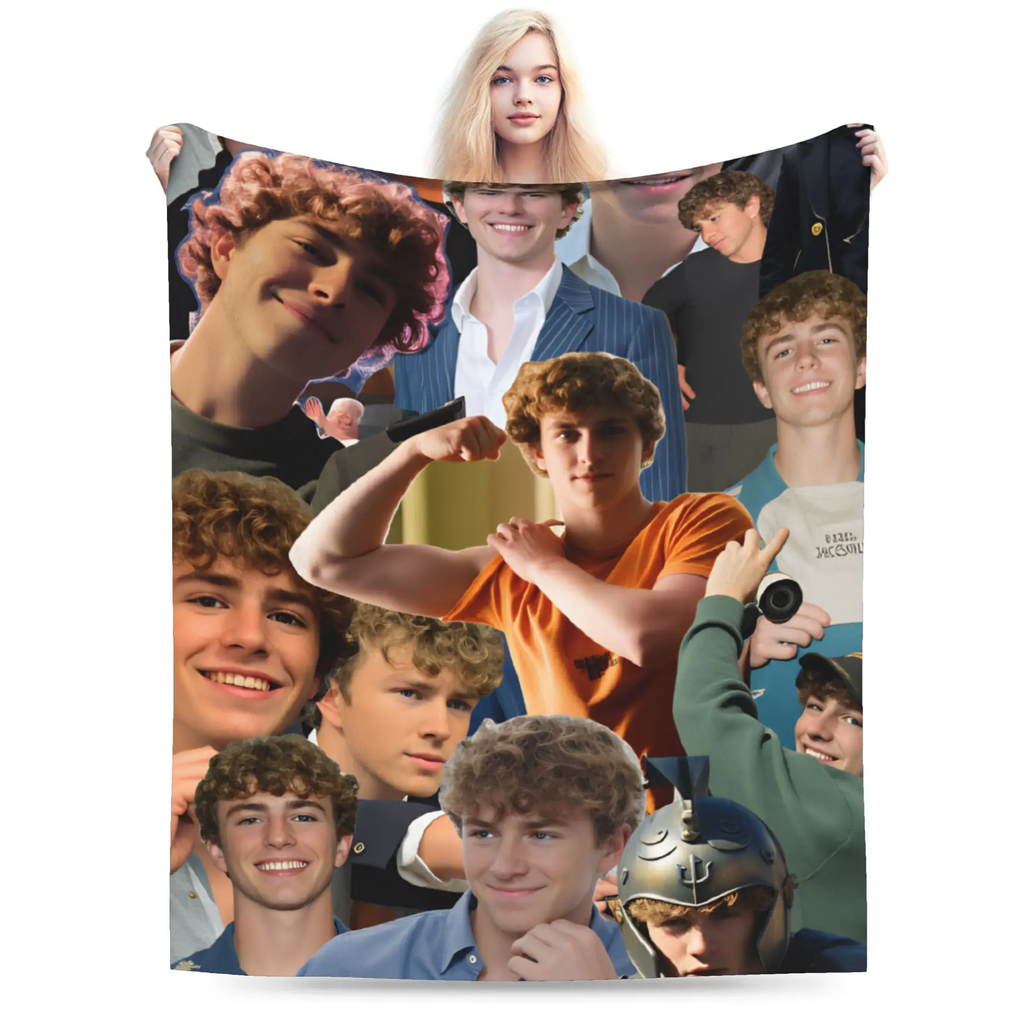 

Walker Scobell Cool Retro Rock Poster 80s 90s Warm Blankets Boy Girl Plush Throw Blanket Novelty Couch Bed Sofa Bed Cover