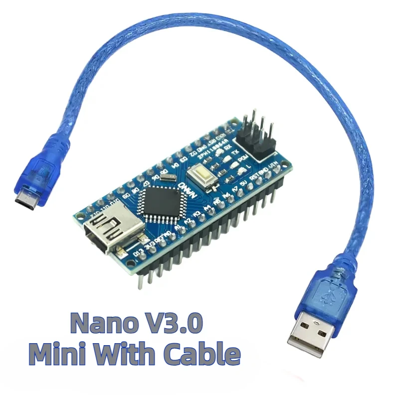 Nano V3.0 ATMEGA328P Improved Welded TYPE-C MICRO MINI Interface with Cable Wire for Arduino