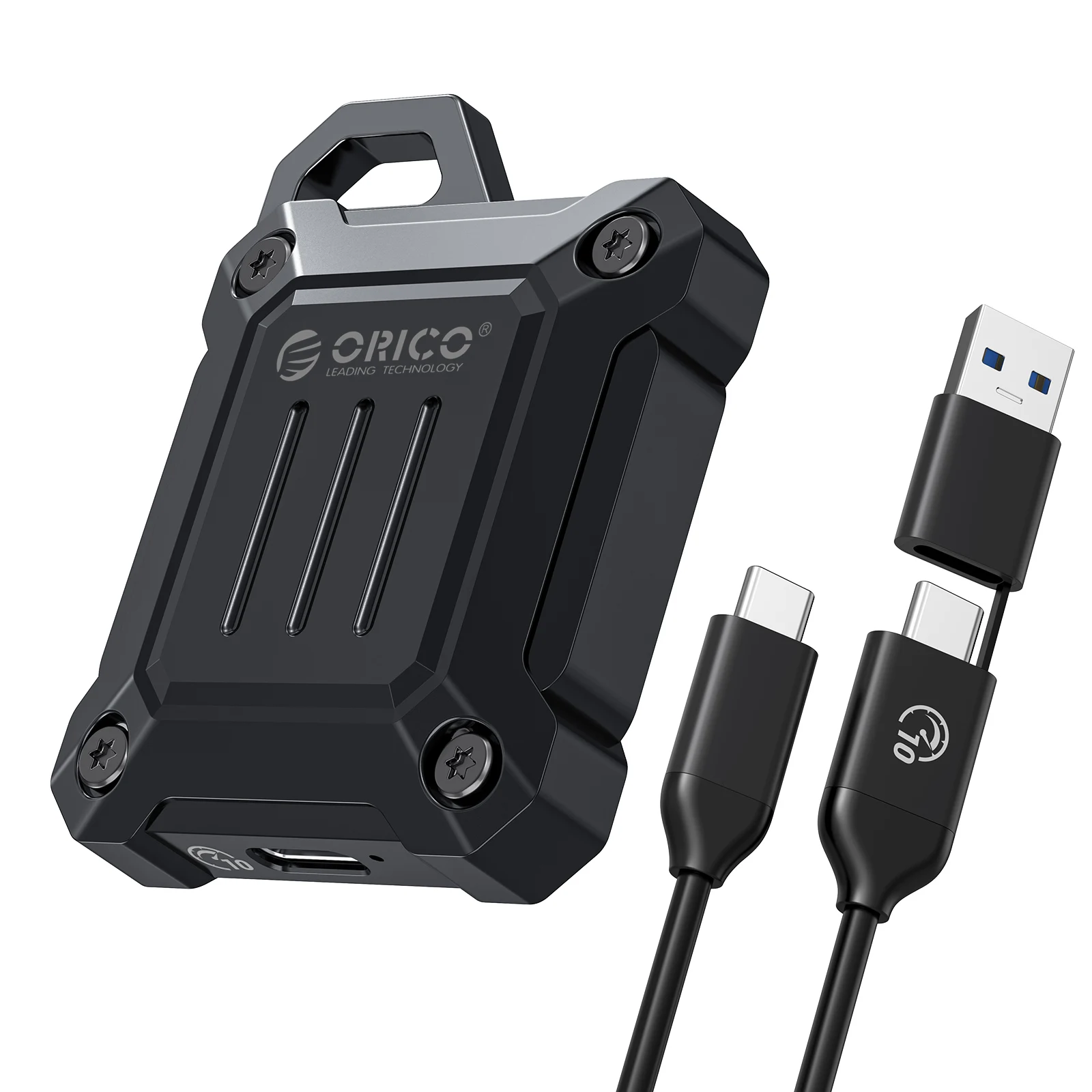 ORICO M.2 NVMe Hard Drive Case USB 3.2 Gen 2 10Gbps NVME SSD Enclosure PCI-E M-Key 2230mm for PC External SSD Drive Enclosure