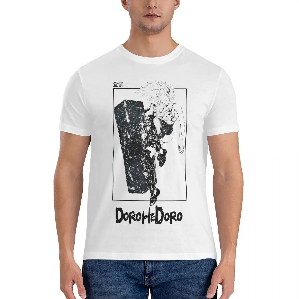 Dorohedoro - Nikaido T-Shirts for Men Women Cyberpunk Manga Nikaido Novelty Pure Cotton Tee Shirt Short Sleeve T Shirt Clothing