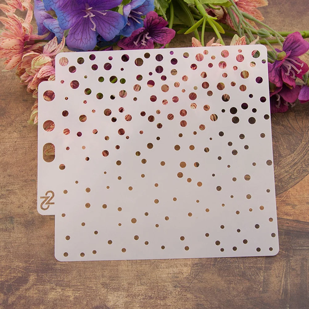 

Reusable Spray Pattern Stencil Painting Templates Drawing Stencils for Crafts Decorative Paper Projects Eco Friendly Plastic