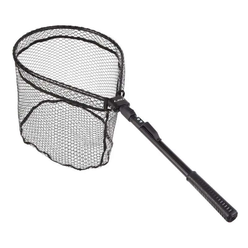 Landing Fishing Net Net Brail Trout Rubber Catch Tackle & Release Black Fish Portable Foldable Extension Folding - view 4