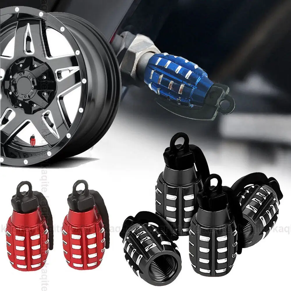 4x Car Auto Wheel Tire Tyre Valve Dust Caps Cover Universal Exterior Accessories