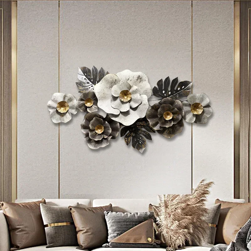 Nordic Home Wall Hangings Creative Iron Three-Dimensional Wall Decoration Living Room Background Wall Decoration wind chimes
