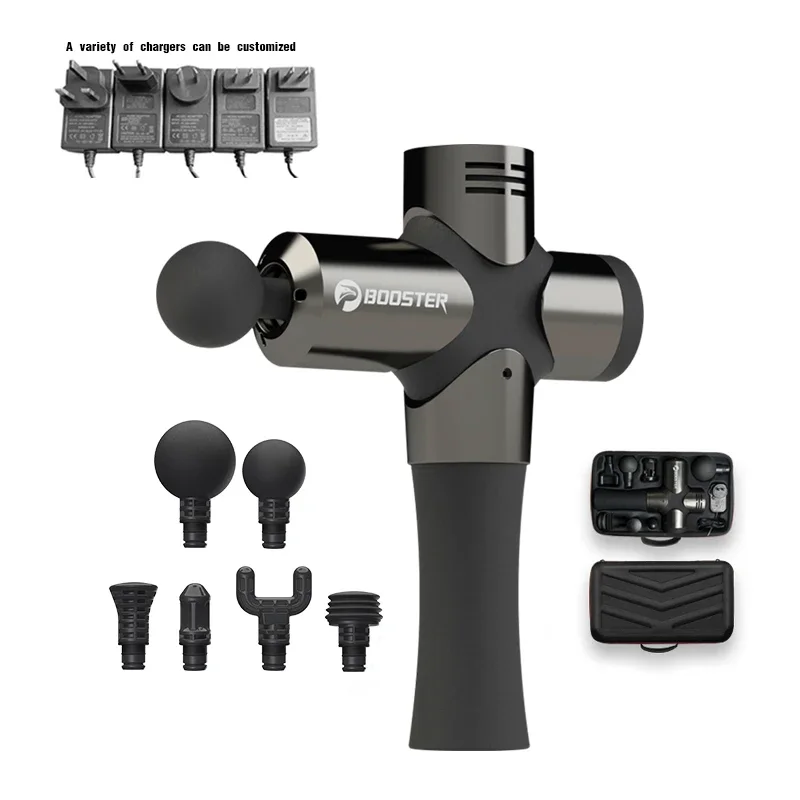 

Professional 24V Percussion Vibrating Massager Booster Pro3 Cordless Muscle Massage Gun 10 Body Li-ion Box + Handbag Pi Fitness