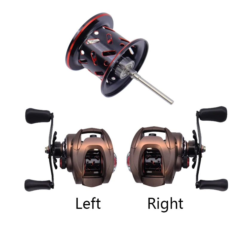 HEWEIU BFS Ultra Smooth Fishing Baitcasting Reel 6.3:1 Gear Ratio 6+1BB Drag Fresh Magnetic Brake Fishing Tool Accessories Carp