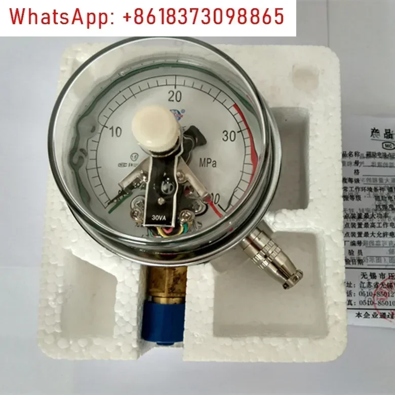 Anti-vibration electric contact pressure gauge YXK100 liquid oil filling performance stainless steel switch