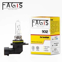 Fagis-bombillas halógenas para faros delanteros de coche, 1 piezas, marca estadounidense, 9012 Hir2, 12V, 55W, 3350K, color blanco cálido