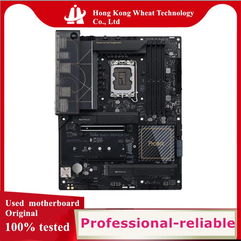 Intel B660 ProArt B660-CREATOR D4 motherboard Used original LGA 1700 LGA1700 DDR4 128GB M.2 NVME USB3.0 SATA3 Desktop Mainboard