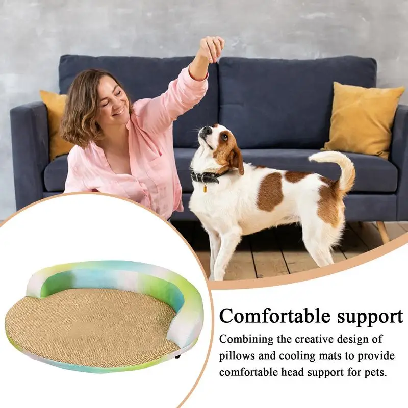 

Cooling Pad For Dog Removable Cooling Cat Bed Pet Supplies For Puppy Senior House Bedroom Living Room Offices Backyards