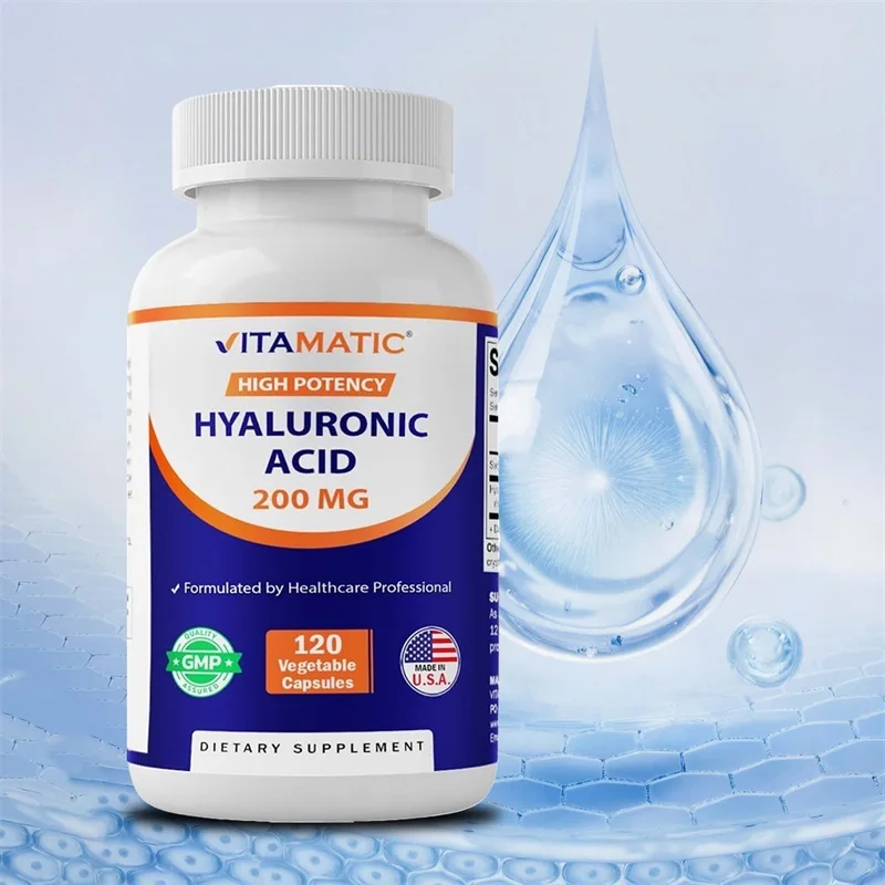 Hyaluronic Acid Capsules - Antioxidant, Improves Skin Elasticity, Reduces Fine Lines, Supports Cell Repair and Growth
