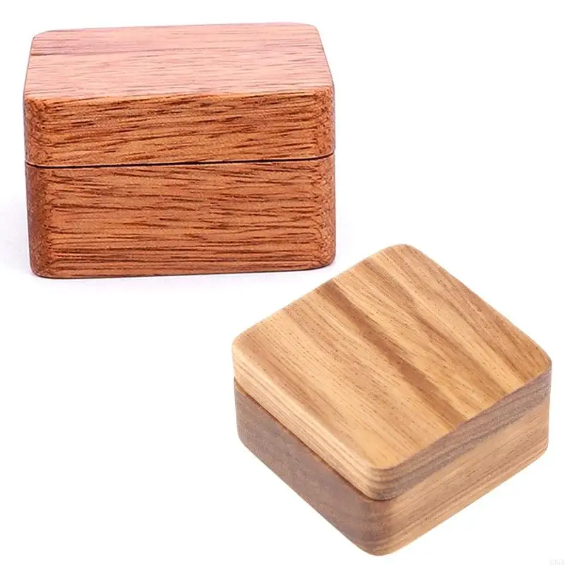 40GB Concealed Closure Design Rustic Men Suit Wooden Cufflink Gift Box