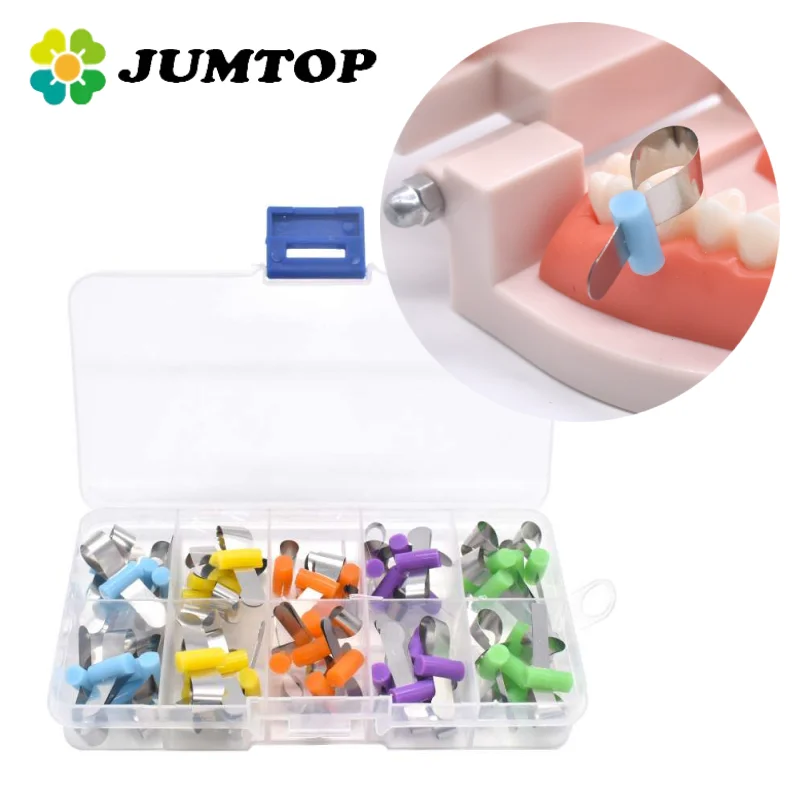 JUMTOP Dental Metal Matrices Orthodontic Sectional Contoured Polyester Forming Sheet for Adult Child