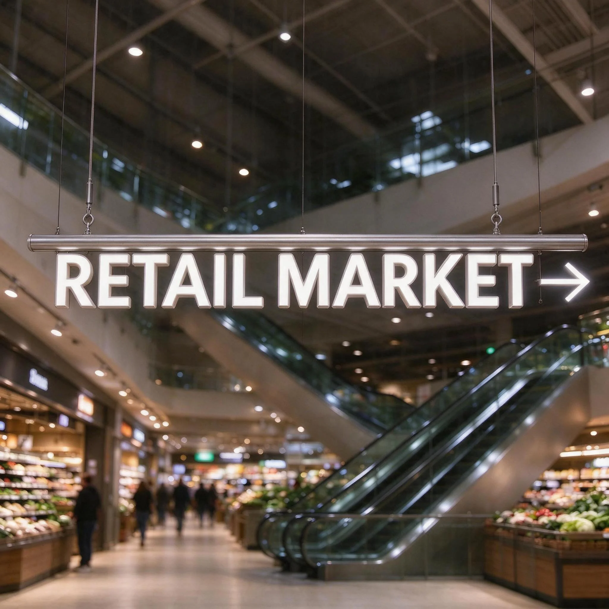 Custom Hanging Magnetic Track LED Channel Letters Sign Ceiling Mount 3D Illuminated Letter Sign for Mall Supermarket Shop
