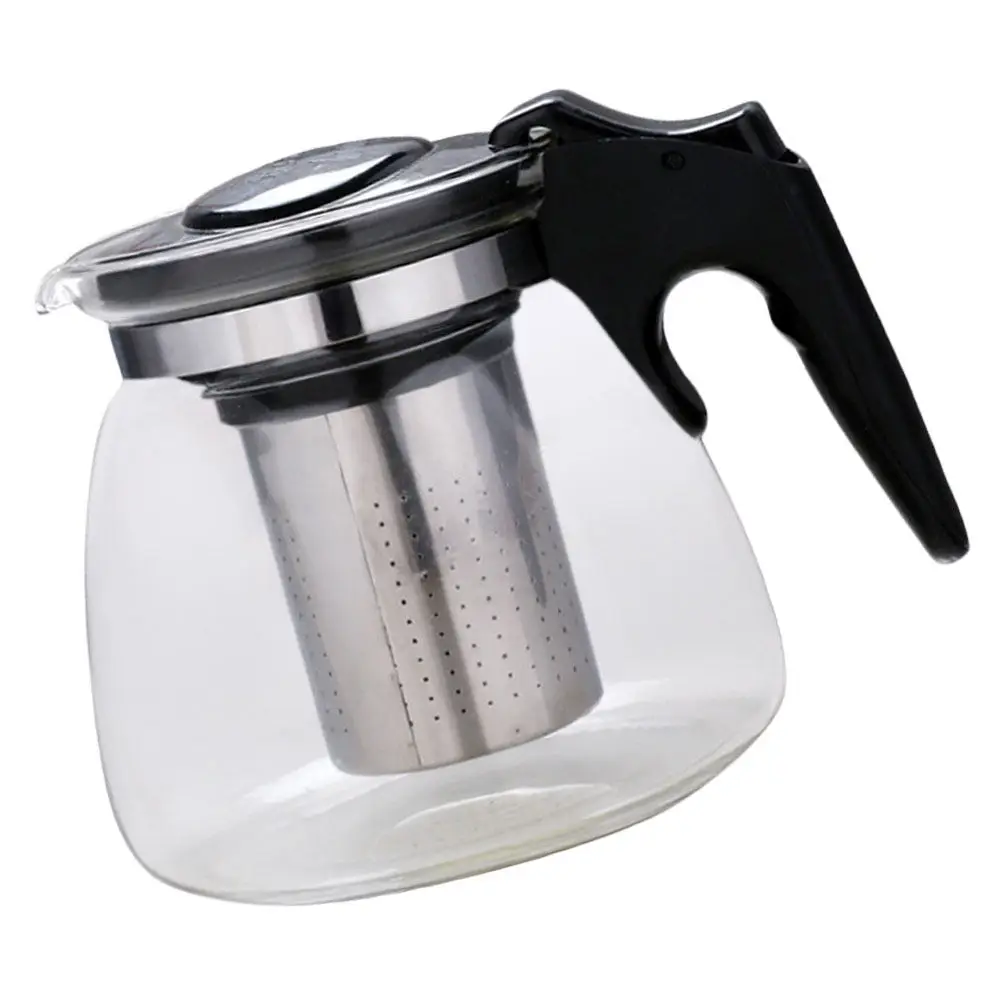 950Ml Transparent Glass Teapot Infuser High Temperature Explosion-Proof Tea Kettle Filter Loose Leaf Tea Pot Heat-Resistant