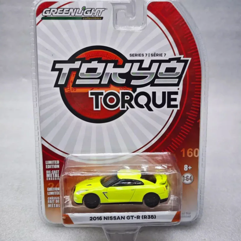 

Greenlight масштаб 1/64 2016, GT-R (R35) сплав, имитация модели автомобиля, статическая коллекция, украшенные праздничные подарки, игрушки, сувенирный подарок