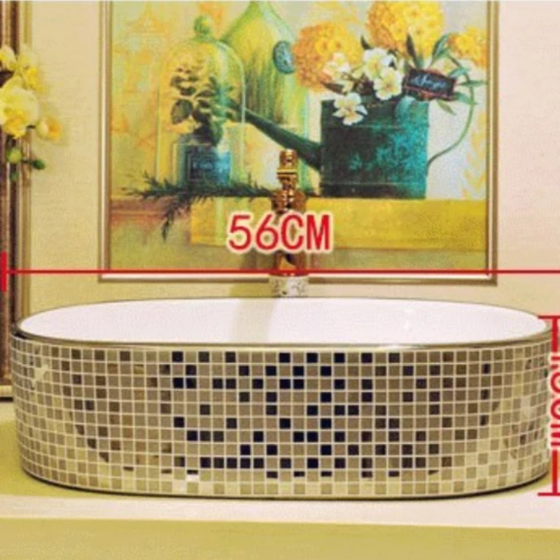 Electroplated gold hand washing machine to send water to the high-temperature colorfast craft pot ceramic pot gold.