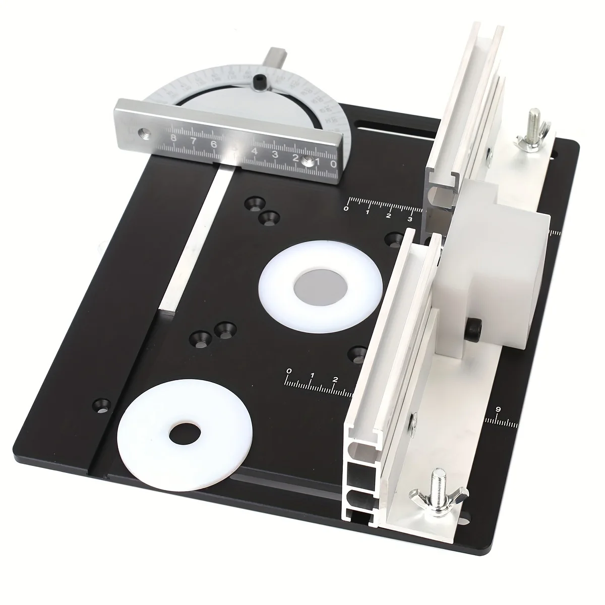 Applicable to woodworking engraving machine flip-chip board, bakelite milling table, aluminum alloy panel, backer, push ruler