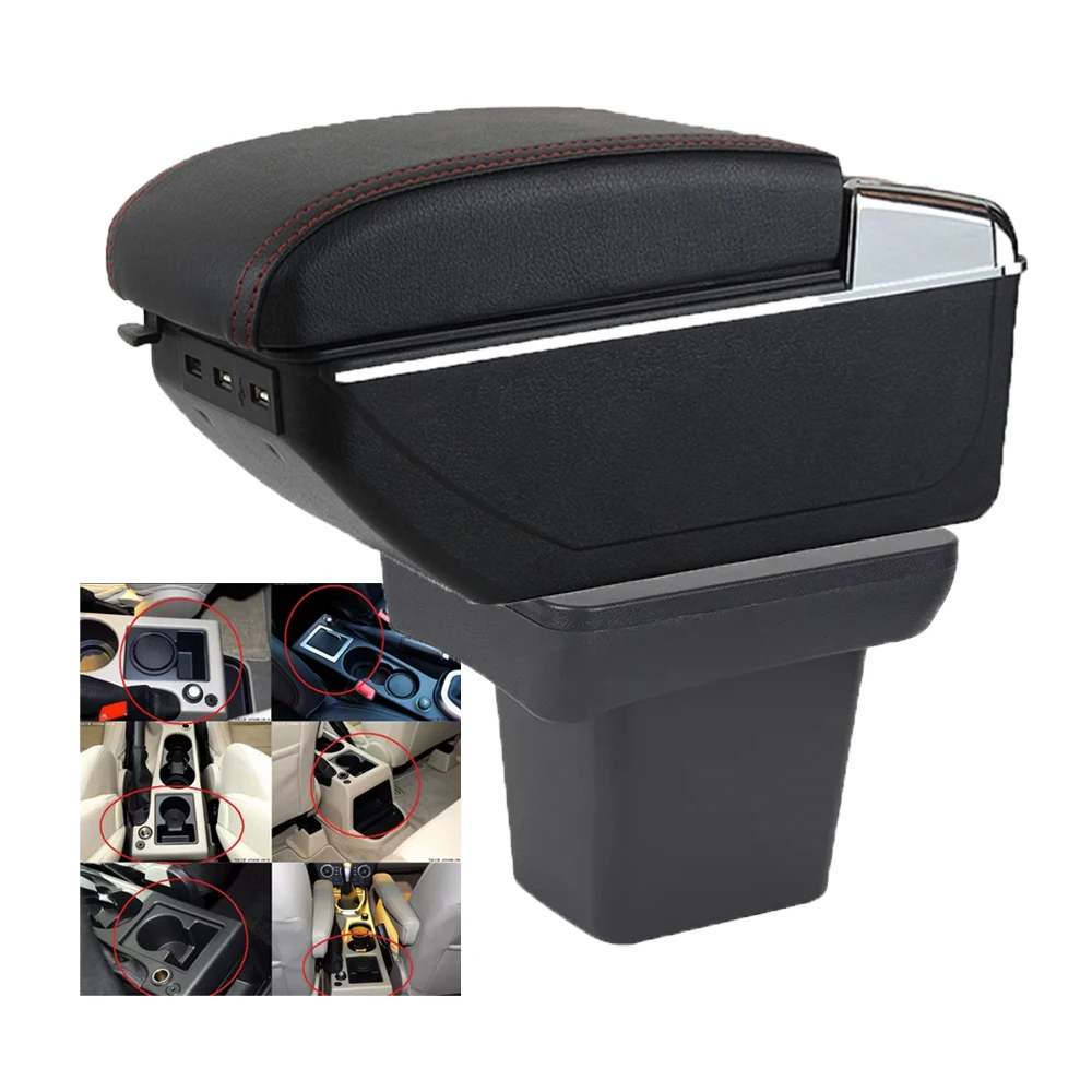 For Land Rover Frelender2 Freelander 2 Center Centre Console Storage Box Armrest Arm Rest Rotatable