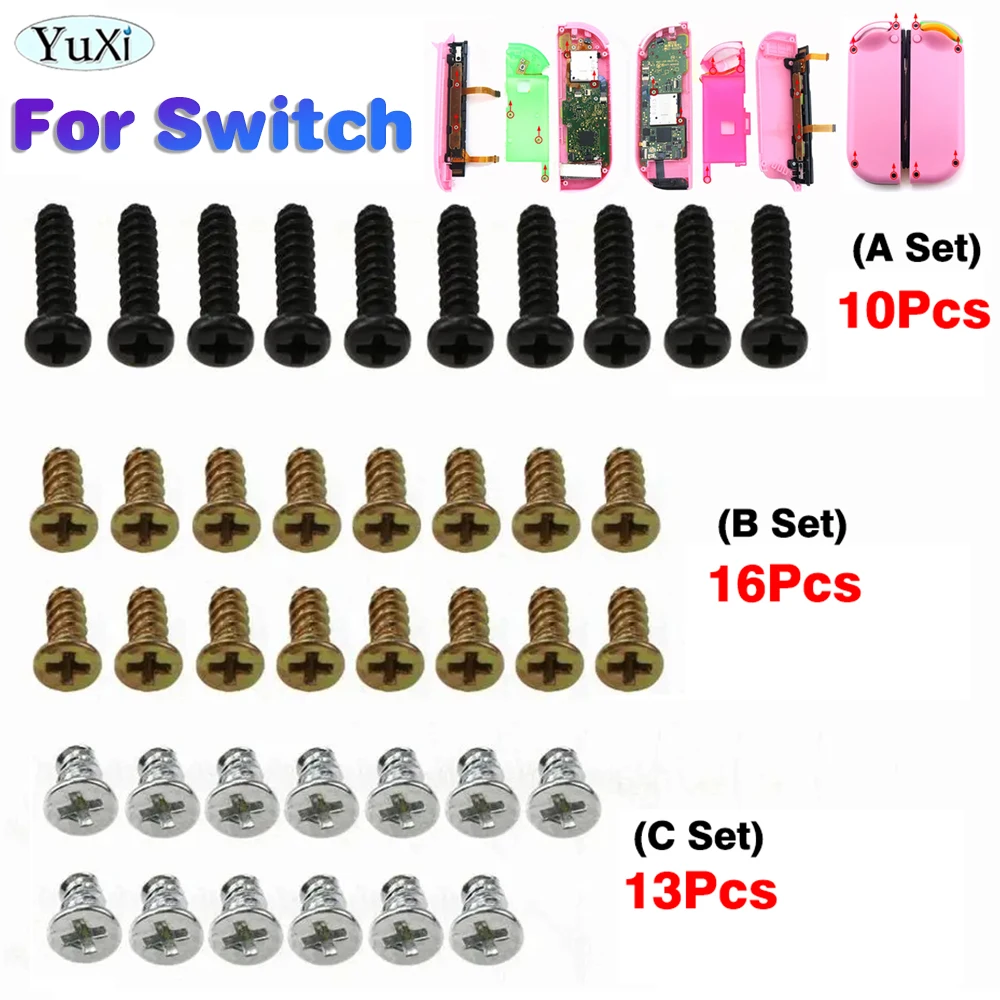 

For Switch Screws Kit For Nintend NS Joy-Con Left Right L R Handle Cross + Type Screws Set Game Handel Controller Replacement