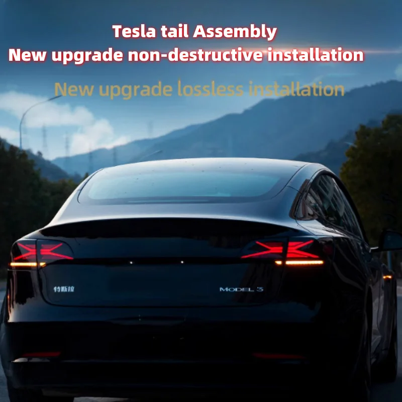 Auto parts Auto taillights for Tesla model 3/Y taillights New upgrade LED new style plug and play non-destructive installation