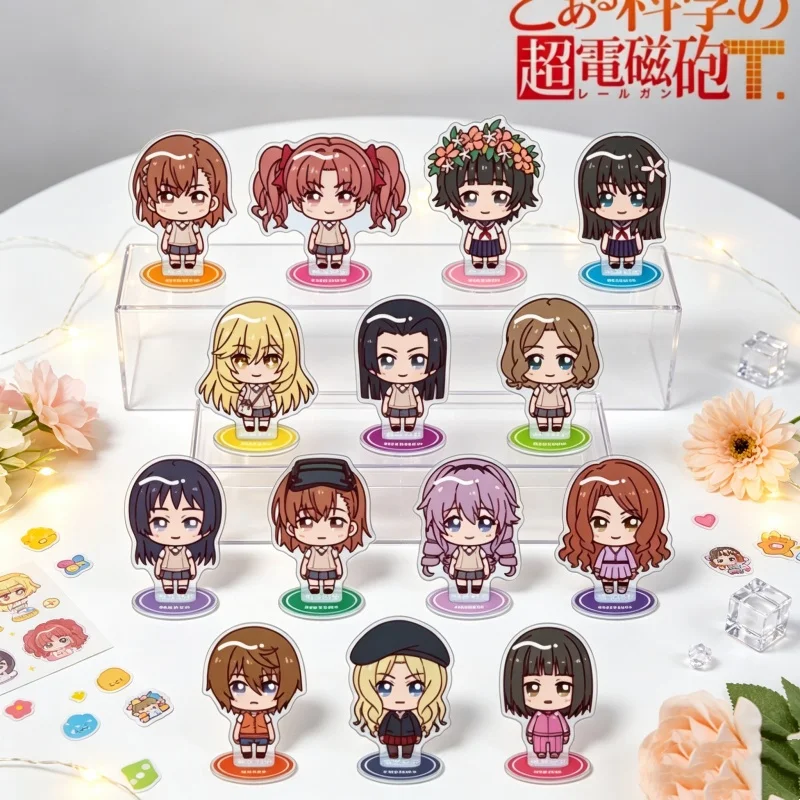 Mystery Anime A Certain Magical Index 10CM Acrylic Stand Model Plate Keychain Desktop Ornament Animation Peripheral Fans Gifts