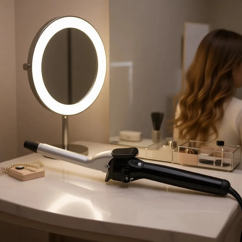 

Triple Ceramic Curling Iron for Silky Smooth Tight Curls Three Quarter Inch