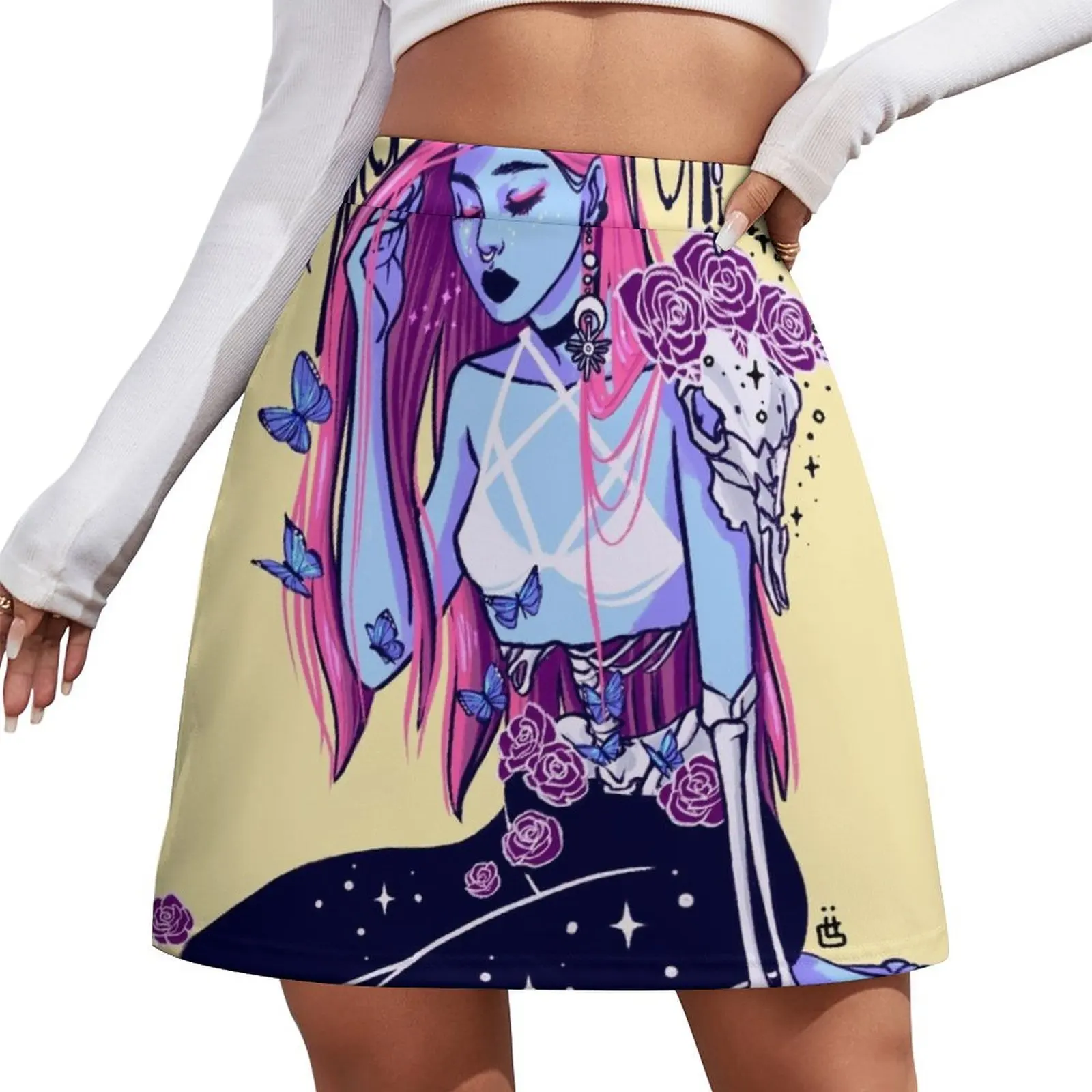 Zombie butterfly Mini Skirt women's skirt 2025 trend mini skirt mini for women skirts for woman