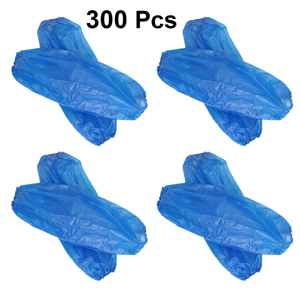 

300 шт. одноразовые пластиковые нарукавники, водонепроницаемые, маслостойкие, защитные, для кухни, для уборки, покраски, ремонта