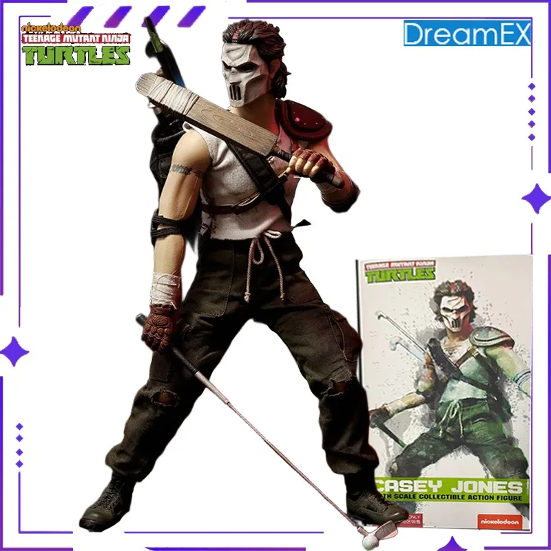 بقعة DreamEX الأصلي نينجا السلاحف سلسلة نينجا السلاحف كيسي جونز قناع الذكور كيسي جونز 1/6 الانتهاء المنقولة دمية لعبة مجسمة #1