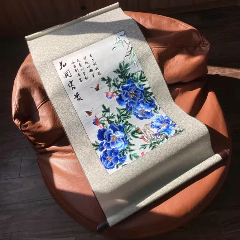 

1pc Silk Embroidery Decorative Painting Room Wall Pendant Chinese Style Home Furnishing Decoration Customized Pre-sale Styles