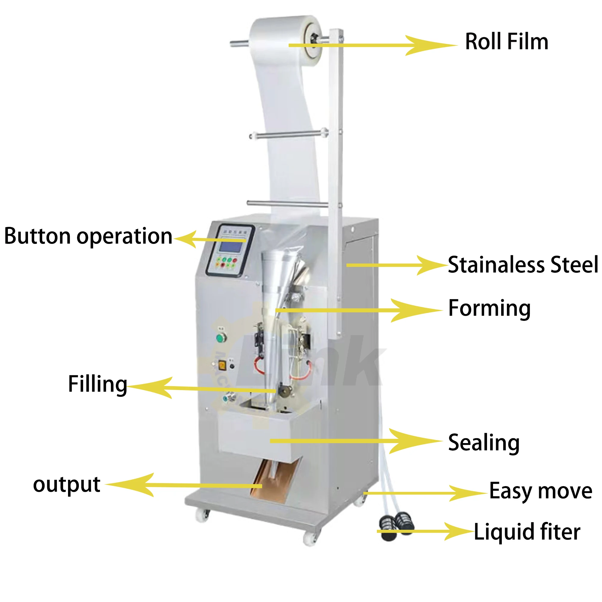 High Quality 50-200ml Automatic Bagging Liquid Juice Water Filling Packaging Sealing Machine