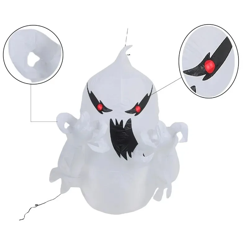 3.4ft brinquedos infláveis fantasma decorações de halloween explodir modelo de terror modelo de festa jardim pátio caminho decorações brilhantes
