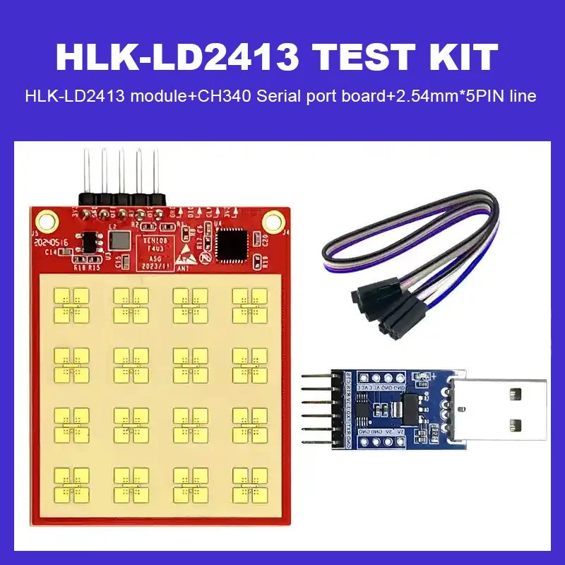 Hi-link 24G HLK-LD2413 7901B LD8001H Liquid Level Detection Radar Sensor Module Non-Contact High Precision Ranging Sensor Module