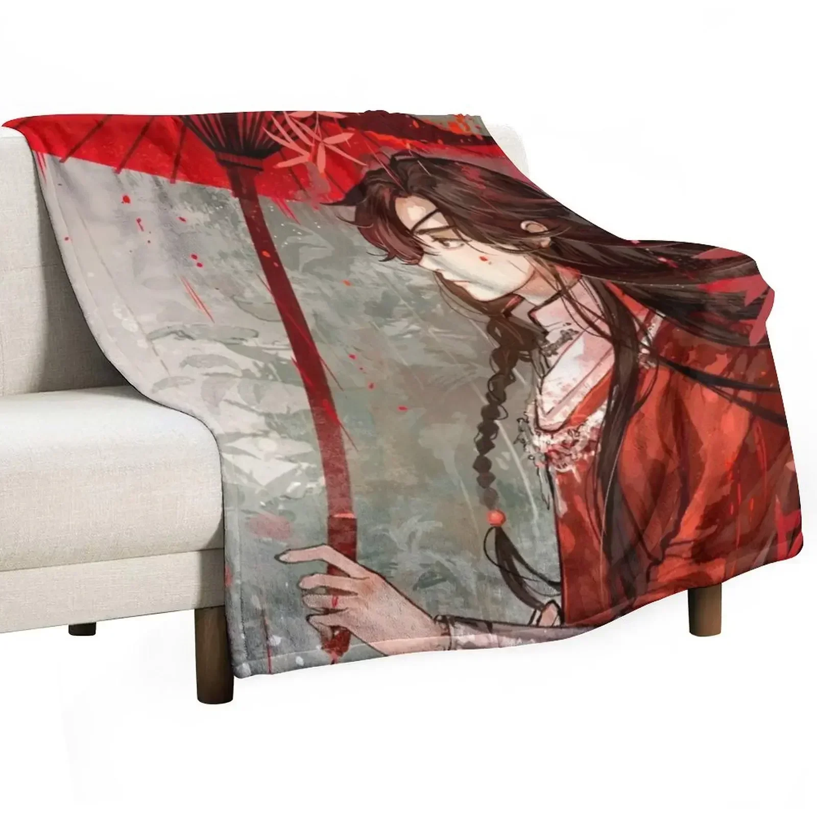 Heaven Official Blessing Fan Art Throw Blanket Camping Furry for winter Kid'S Fashion Sofas Custom Blankets
