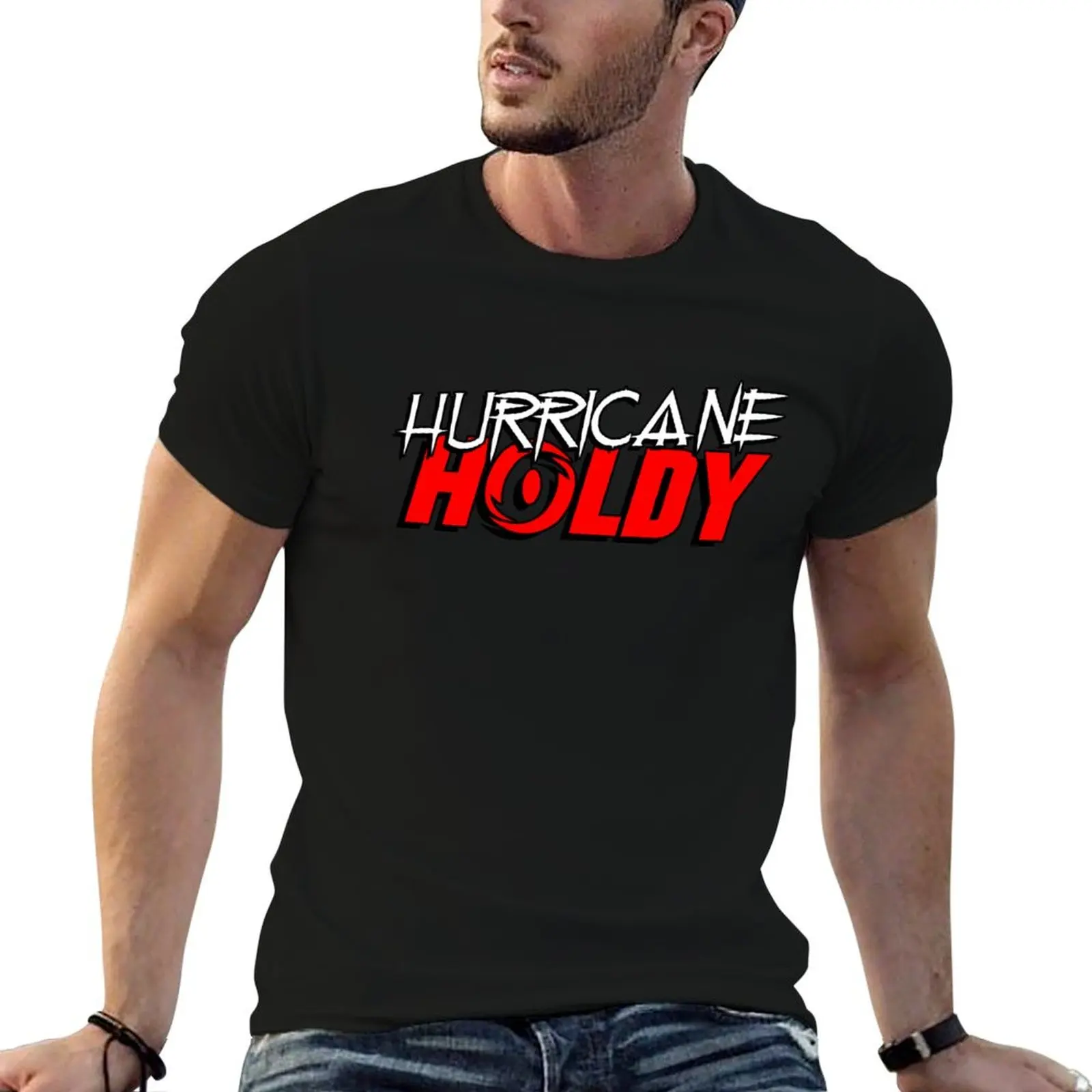 

Футболка Hurricane Holdy, персонализированная футболка с рисунком аниме, футболки для мужчин, футболка