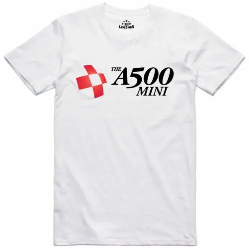 A500 Mini T Shirt Retro Mens Computer Logo 16 Bit Gamer Tee