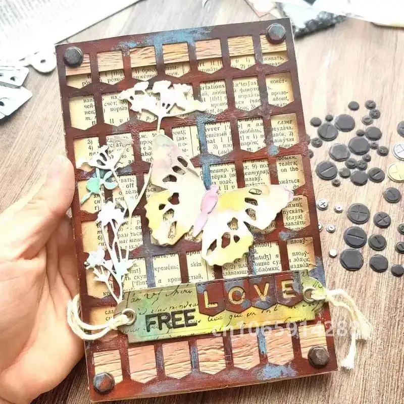 【GOGOCRAFT】MQ024 Schraubverschluss – Stanzformen für Junk Journal Scrapbooking PaperDIY Original Designs