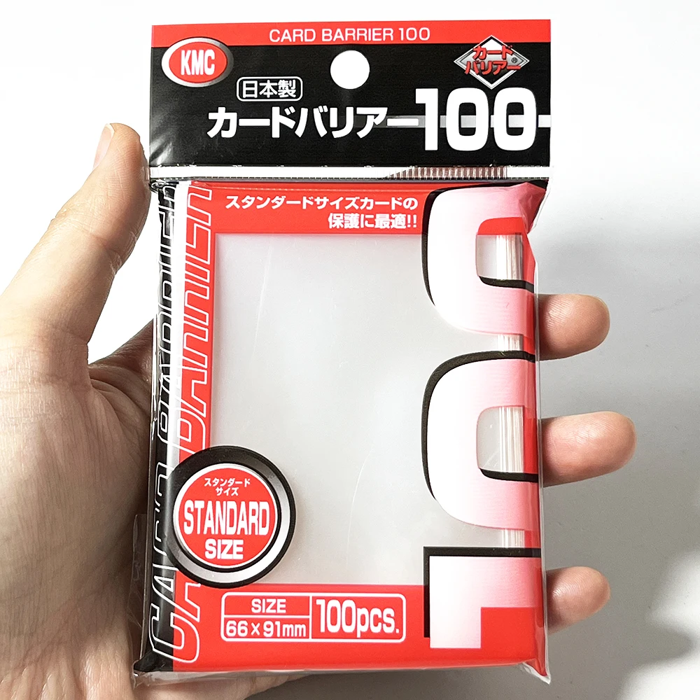 

100PCS/Bag KMC-Card-Sleeve 66x91MM Standard Clear Sleeve Japan Board Game Card Trading Cards Cover Perfect Fit High quality OPCG