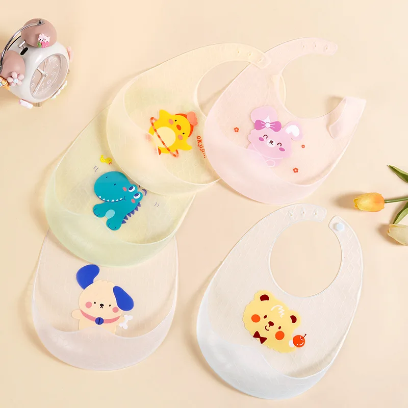 2024 New Baby Silicone Bib for Babies Waterproof Super Soft and Washable for Eating Accesorios Bebe