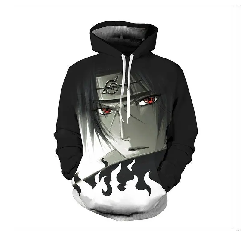 

3D printed Naruto sweatshirt animation peripherals Cosplay men and women's same versatile fashion high-value creative new top