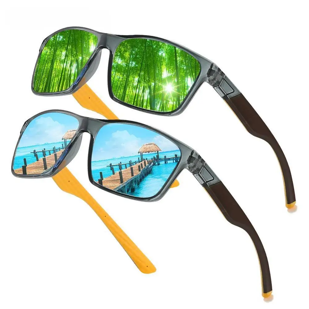 Polarizing Sunglasses Men Women Sports Sun Square Dazzling Streaming Glasses Cycling Driving Sports Outdoor Tourism Eyewear T236