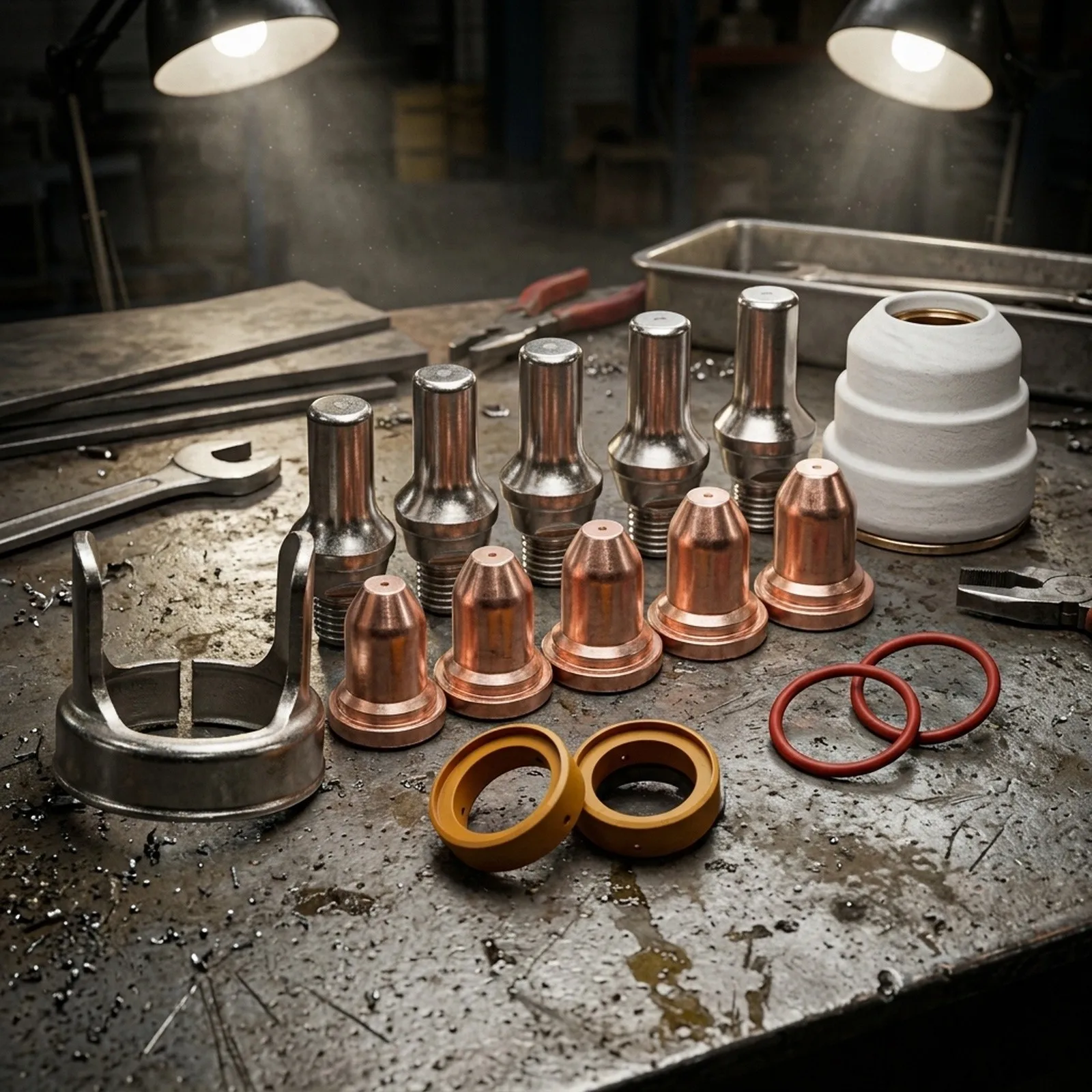 Upgrade Your for plasma Cutting Experience with this LC25 for torch Electrode Tip Cup Ring Kit for Electric for tomahawk 375