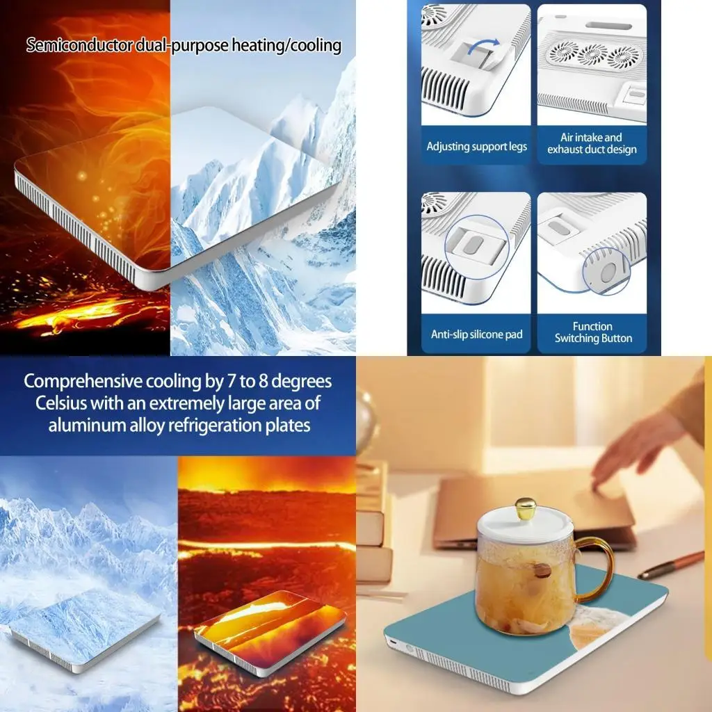 

896F Безвентиляторная холодильная конструкция для ноутбука Полупроводниковая технология Relax Global 13 15 Foot Support основа