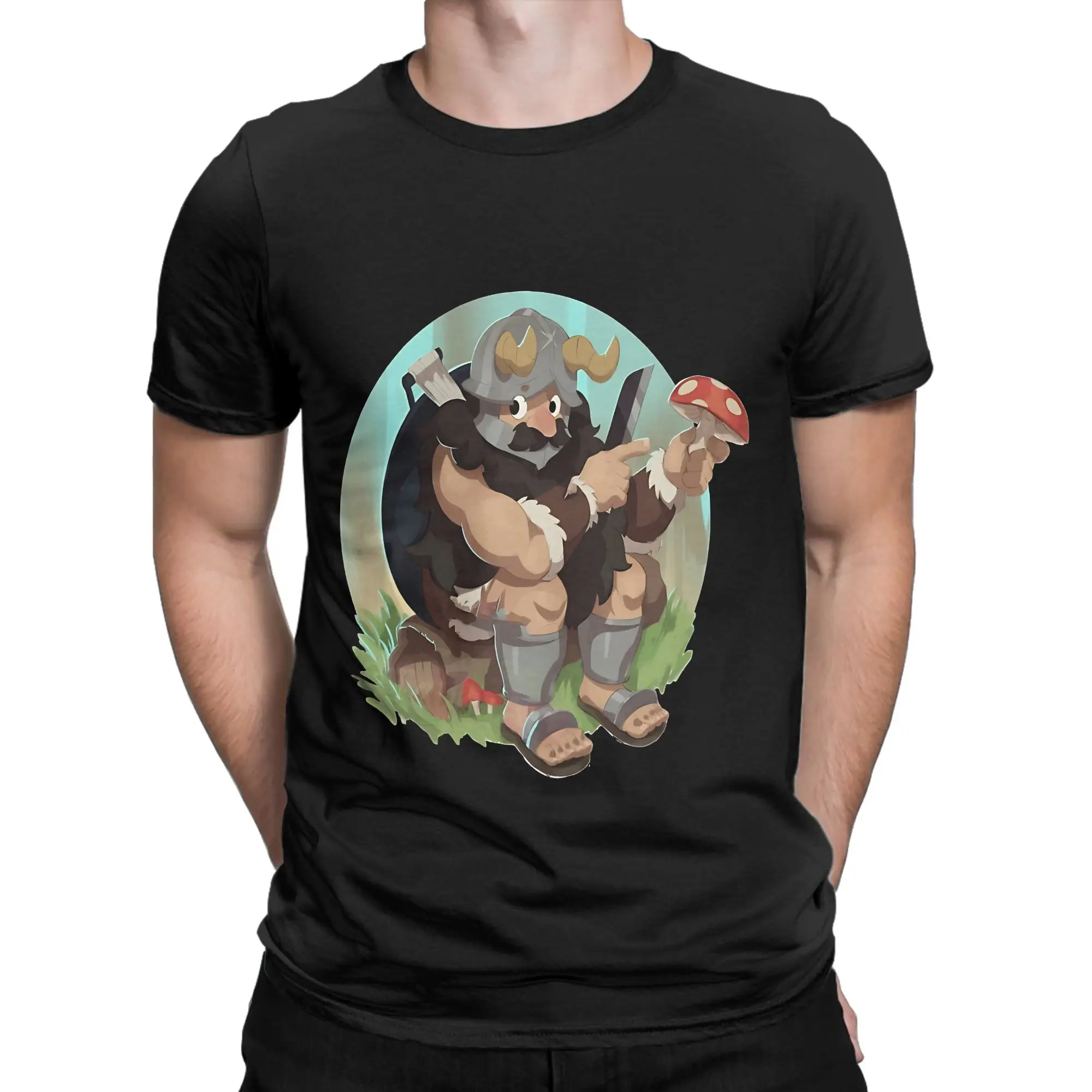 Dungeon Meshi Senshi Novelty 100% Cotton T-Shirt Dungeon Meshi Tops Tees For Men
