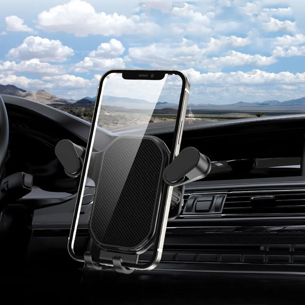 Universal Car Phone Holder with Hook Clip Air Vent Car Mount 360° Rotation Mobile Phone Mount for IPhone Xiaomi Samsung