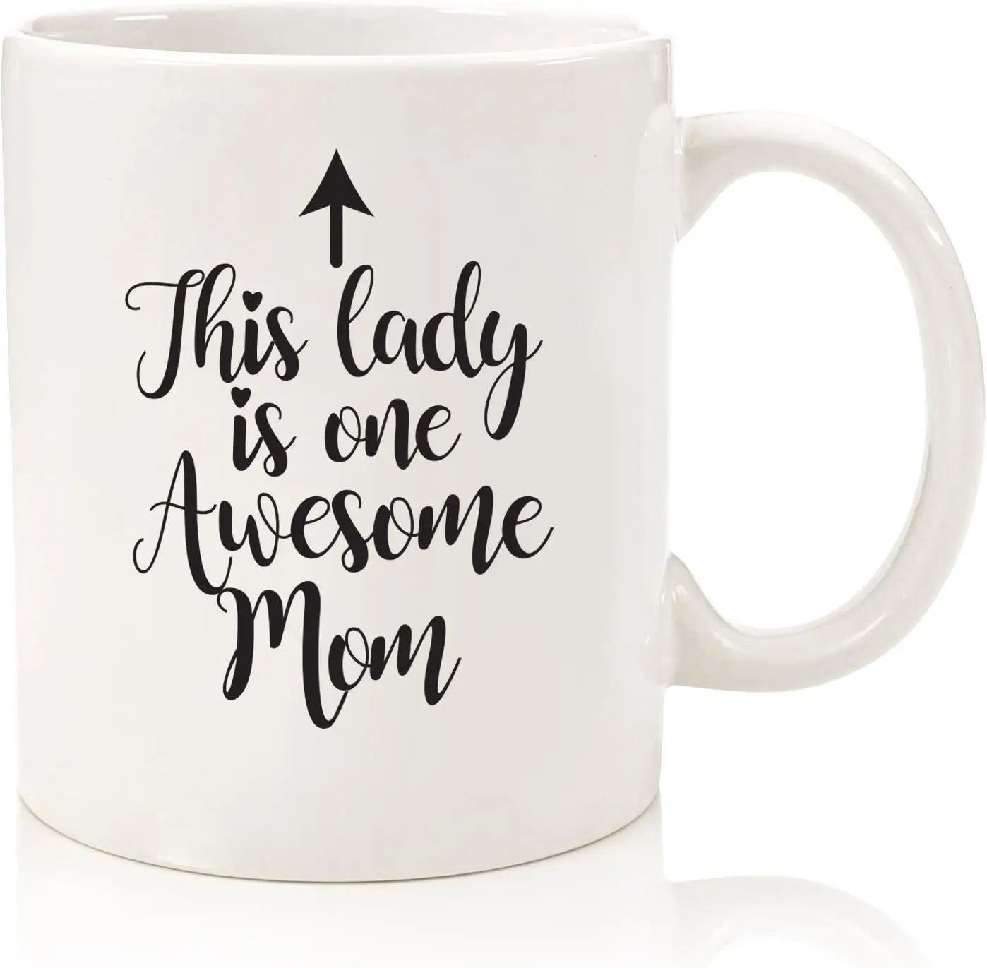 One Awesome Mom Funny Coffee Mug Gift for Women from Daughter Son Kids Husband Birthday Present Idea for New Mother Wife Tea Cup