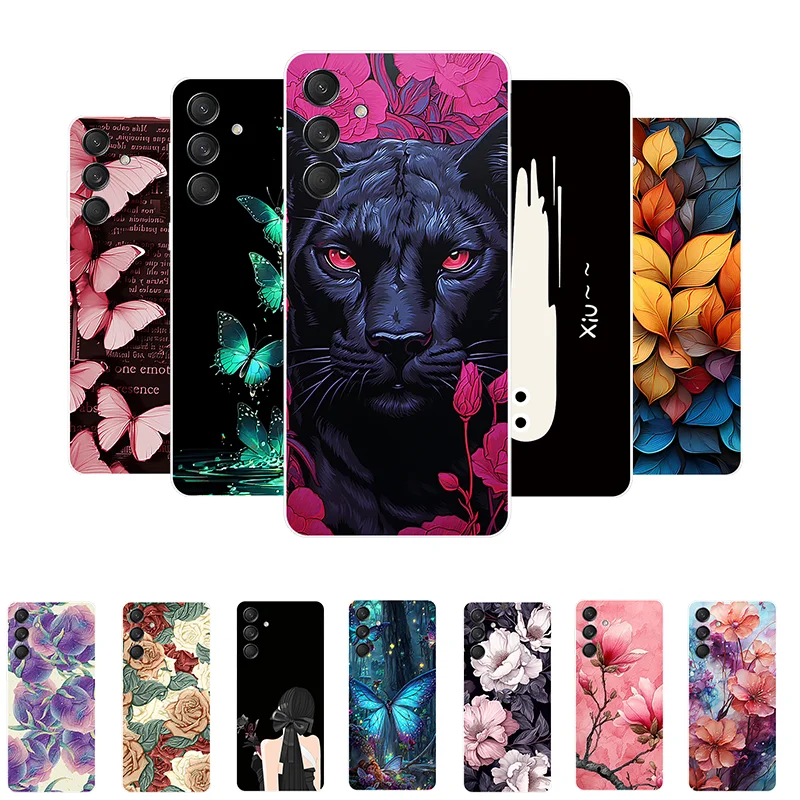 

For Samsung M55 Phone Case Galaxy F55 Case C55 Leopard Panda Soft TPU Silicone Back Cover For Samsung M 55 Protective Shell C 55