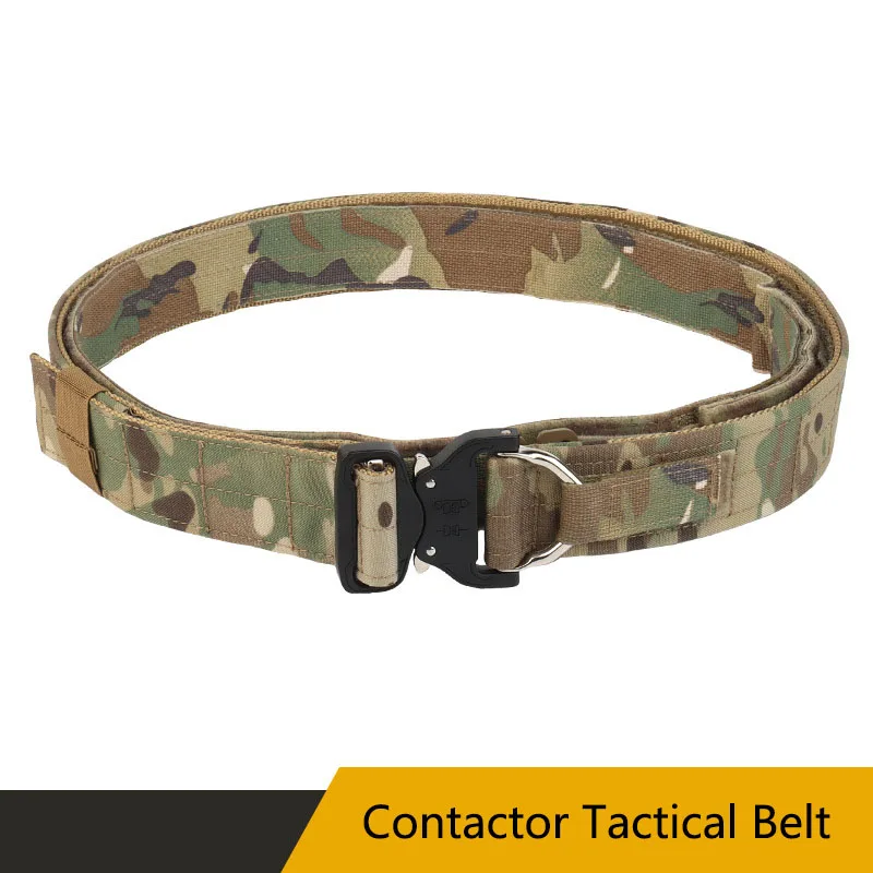 

Contact Tactical Belt, Double Waistband Design, Both Inside and Outside, Adapt to MOLLE System, Quick On and Off